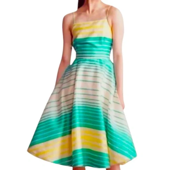 $198 Anthropologie Maxi Dress Petite 12 PL Tracy Reese Cut Outs Tulle Underskirt - Picture 6 of 15